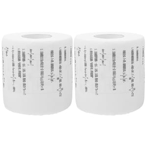LNGOOR 2 Rolls papier toilette imprimé tissu pour salle de bain Lunch Napkin Tissus de nouveauté Soft Creative