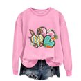 thumbnail image 5 of EGNMCR Easter T-Shirts Imprimés pour Femmes T-Shirts Graphiques pour Femmes Chemises pour Femmes T-Shirts à Col Rond pour Femmes Haut à Manches Longues Imprimé Easter Chandails T-Shirts pour Femmes, 5 of 5