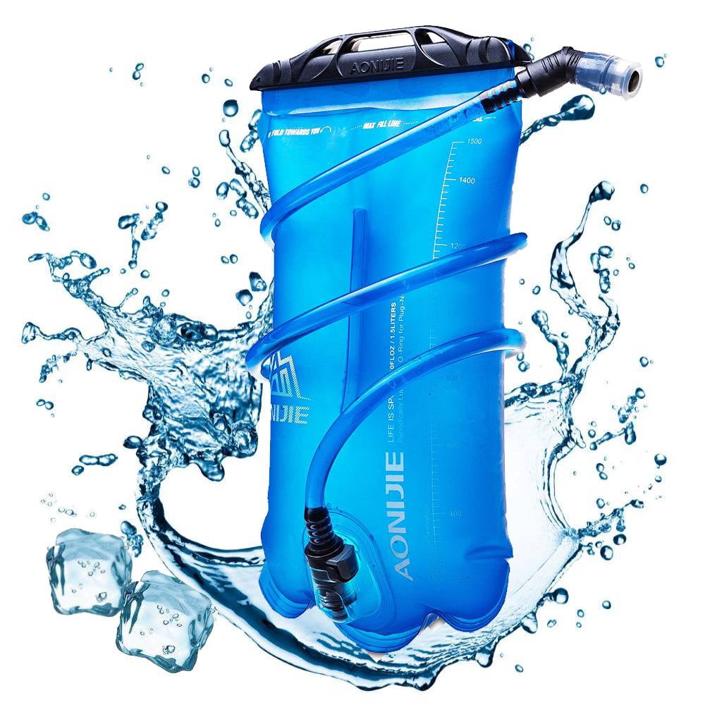AONIJIE Vessie d'Hydratation Réservoir d'Eau 1,5 L, Sac Vessie de Stockage d'Eau Étanche, Sans BPA, Grande Ouverture, pour la Randonnée le Camping la Course