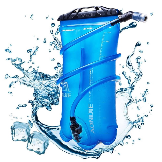 AONIJIE Vessie d'Hydratation Réservoir d'Eau 1,5 L, Sac Vessie de Stockage d'Eau Étanche, Sans BPA, Grande Ouverture, pour la Randonnée le Camping la Course