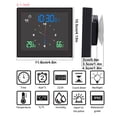 thumbnail image 4 of yingyy 1/2/3/5 5 Inch Digital Weather Station Indoor Outdoor Touch Window Electronic Hydrometer Waterproof Double Clock White 1 Pc, 4 of 6
