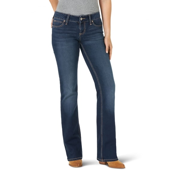 Wrangler Women's Retro Mae Wide Leg Dark Wash 5