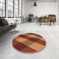 thumbnail image 4 of Ahgly Company Tapis Rectangulaire Orange Lavable en Machine, 7 Pieds x 10 Pieds, 4 of 7