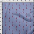thumbnail image 3 of oneOone Silk Tabby Fabric Arrow Ikat Printed Fabric 1 Yard 42 Inch Wide, 3 of 4