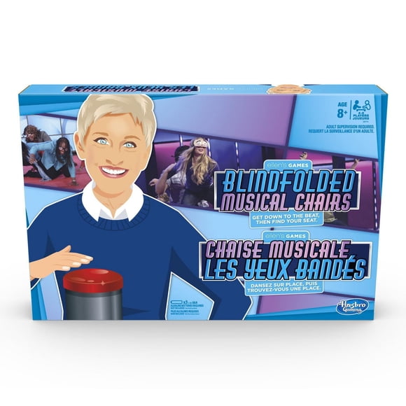 Ellen's Games, Chaise musicale les yeux bandés, défi d'Ellen DeGeneres,