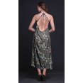 thumbnail image 3 of Bimba Robe Décontractée Oiseau Longue Dos Nu à Col Licou pour Femme Robe de Plage Imprimée - XX-Grand, 3 of 6