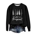thumbnail image 2 of EGNMCR Chandail en Molleton de Noël Col Rond Imprimé Ample Manches Longues Sans Capuche, 2 of 4