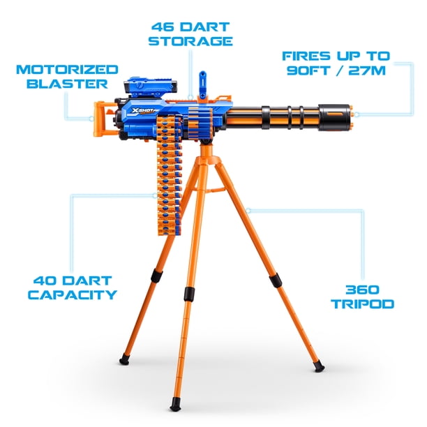 【期間限定値下げ】NERF xshotトイガンセット ４種 XSHOT Insanity Motorized Rage Fire (72 Darts) by ZURU - Walmart.ca