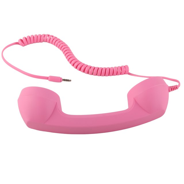 Combiné Téléphonique pour Téléphone Cellulaire, Combiné Téléphonique Rétro Récepteur de Téléphone Cellulaire Microphone avec Prise 3,5 mm, Récepteur Portatif USB‐C Anti‐radiation pour Téléphone Intelligent IOS