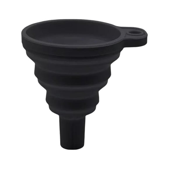 Foldable Silicone Engine Funnel for Car Oil, Petrol, Gasoline & Fluid Transfer, Heat-Resistant from -20°C to 220°C, Easy to Clean and Store