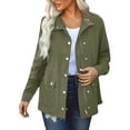 thumbnail image 1 of Kcodviy Manteau à Capuche de Pluie Extérieur Manteau d'Hiver Décontracté Femmes Vestes Cardigan Uni Robe pour Femmes Vestes pour Femmes Décontracté Coupe-Vent Manteau pour Femmes, 1 of 7