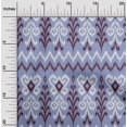 thumbnail image 1 of oneOone Cotton Cambric Fabric Chevron & Swirl Ikat Decor Fabric Printed BTY 56 Inch Wide, 1 of 1