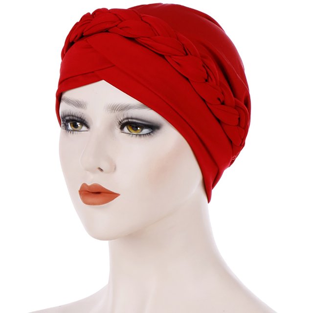 Bangcool Turban Tresse Torsadée Bonnet Élastique Couvre-Cheveux Perte de Cheveux Sleep Cap