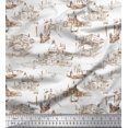 thumbnail image 1 of Soimoi Toile de Velours Yacht & Architecture Structure Architecturale Impression Tissu par la Cour 58 Pouces de Large, 1 of 3