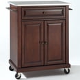 thumbnail image 4 of Crosley Furniture Wood Portable Kitchen Cart in Mahogany/Silver, 4 of 7