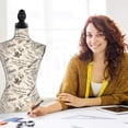 thumbnail image 2 of FDW Mannequin Mannequin 60”-67” Hauteur Réglable Modèle de Robe pour Femme Affichage Torse Corps Trépied Support Formes de Vêtements (cm), 2 of 7