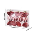 thumbnail image 3 of TopLLC Christmas Decorations Christmas Candy Pendant Christmas Tree Decoration Painted Plastic Props Showcase Counter Decoration Christmas Ornaments for Party Wedding Home, 3 of 6