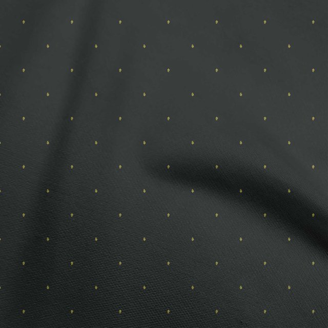 oneOone Rayon Black Fabric Abstract Small Leaf Craft Projects Decor Fabric Printed By The Yard 56 Inch Wide