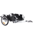 thumbnail image 1 of VEVOR Bike Cargo Trailer, 100 lbs Load Capacity, Heavy-Duty Bicycle Wagon Cart, Foldable Compact Storage & Quick Release with Universal Hitch, 16" Wheels, Safe Reflectors, Fits 22"-28" Bike Wheels, 1 of 9