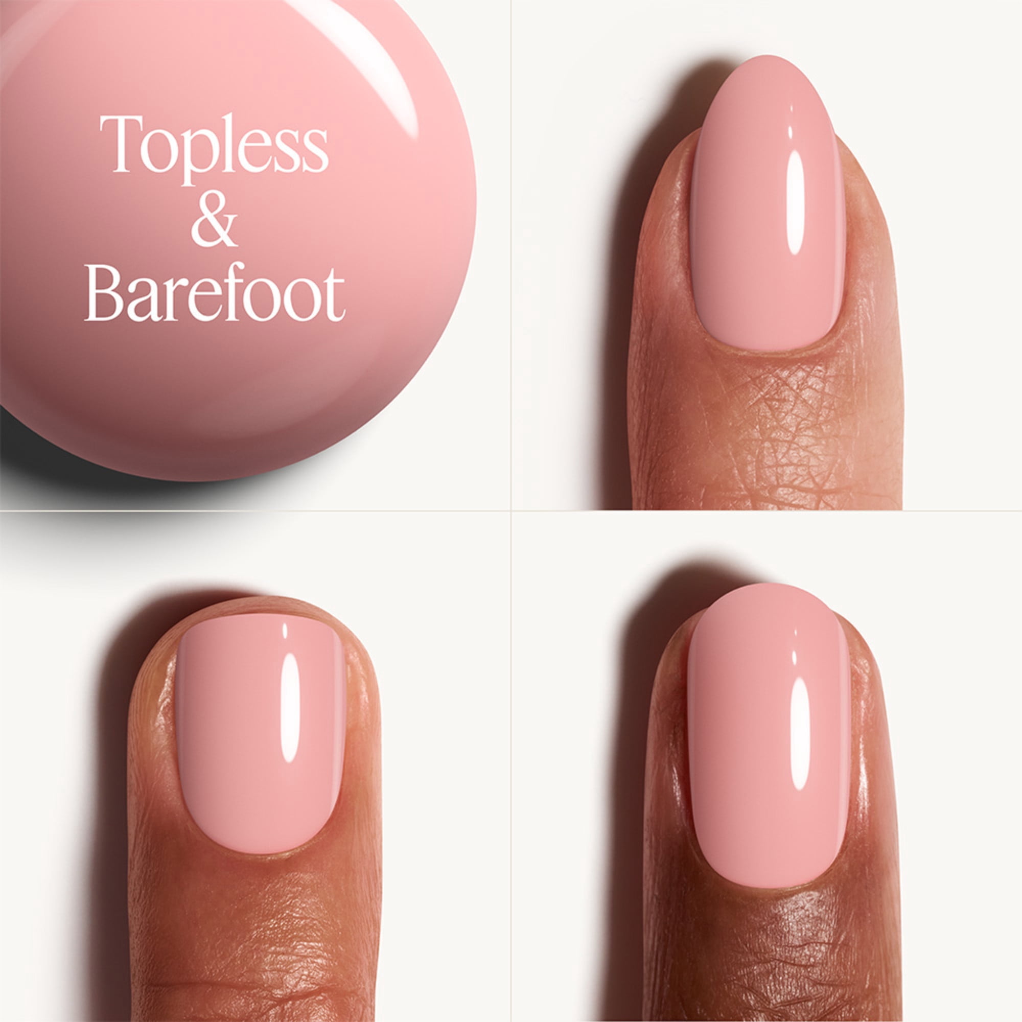 essie vernis à ongles, végétalien, finition brillante, formule de qualité salon, topless & barefoot, 13.5ml