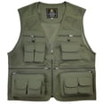 thumbnail image 4 of Graflsoa Gilet de Pêche et de Randonnée Extérieur Vert Armée 3TG, Matériau Polyester Léger, Options de Tailles Multiples, Design Compact et Durable, 4 of 6