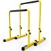 thumbnail image 3 of Synergee Dip Bar Yellow. Adjustable Dip Station from 30â€ â€“ 39â€ for Dips, Inverted Pull Ups. Max Capacity 400 lbs. Portable Dip Stand for Total Body Workout., 3 of 10