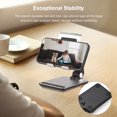 thumbnail image 3 of Foldable Cell Phone Stand Phone Holder for Desk with Angle, 3 of 7