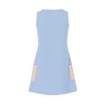 thumbnail image 4 of Timegard Robes pour Femmes Col en V Été Décontracté Robes T-Shirt Sortie de Plage Robe Débardeur avec Poches, 4 of 5