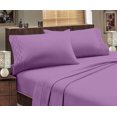 thumbnail image 4 of Hotel Luxurious, 1800 Series Super Soft Embroidery 4 PC Sheet Set (King Purple), 4 of 4