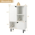thumbnail image 2 of Giantex 5 Cube Stackable Bookcase, Combination Storage Organizer, Cabinet w/Adjustable Shelf, 2 of 6