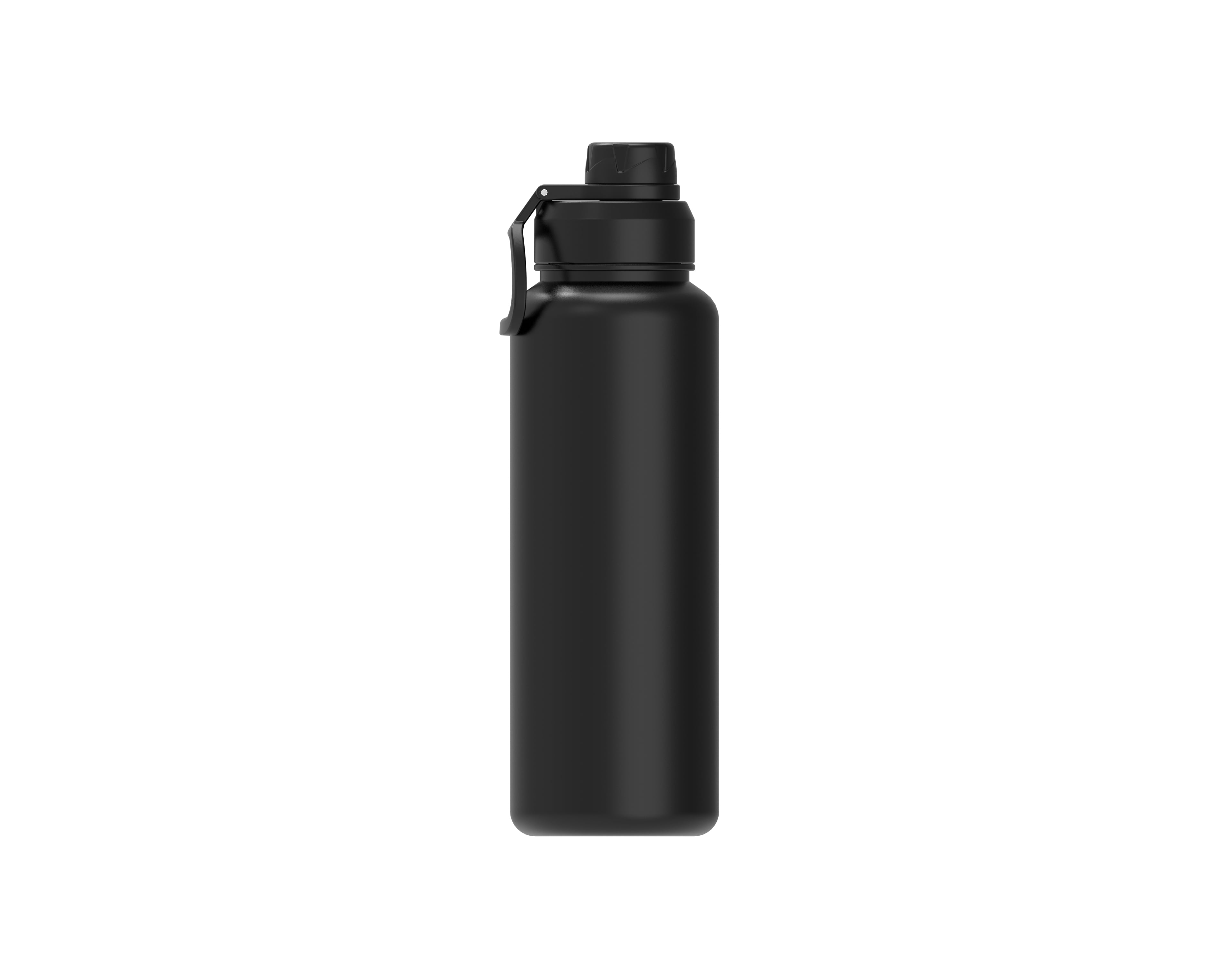 Mainstays 40 fl oz Double Wall Vacuum Insulated Stainless Steel Sport Water Bottle with Leakproof Lid, Fits Car Cup Holder for Travel & Daily Use