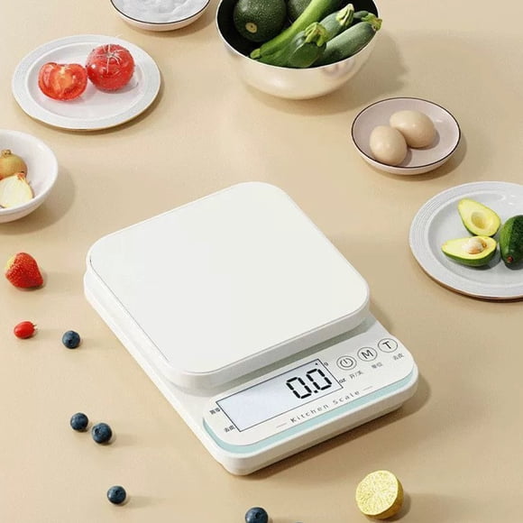 XYAIYT Accurate Kitchen Electronic Scale for Baking,Food Weighing,Home Use,Heavy Duty,Sensitive Measurement to 0.1g,USB Rechargeable,Stable Design(White2)