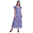 thumbnail image 2 of Moomaya Robe Longue Maxi pour Femmes à Manches Courtes, Robe Formelle/décontractée avec Poches P-TTG, 2 of 6