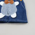 thumbnail image 2 of KIDSCOOL SPACE Baby Summer Cotton Denim 3D Monkey Soft Shorts Overalls, 2 of 5