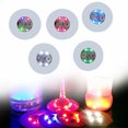 thumbnail image 4 of VALINK Club Bar Party Decor Coasters LED Flashing Light Bulb Bottle Cup Mat Light Up Pad 1/10pcs, 4 of 7