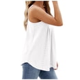 thumbnail image 4 of AherBiu Womens Camisole Tank Tops Summer Loose Fitting Cami Shirts Crewneck Sleeveless Lace T-Shirts Tank Tops, 4 of 5
