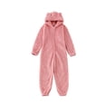 thumbnail image 1 of Solid Color Parent-Child Suit, Long Sleeve Family Pajamas Set, Round Neck Zipper Hoodie, 1 of 7
