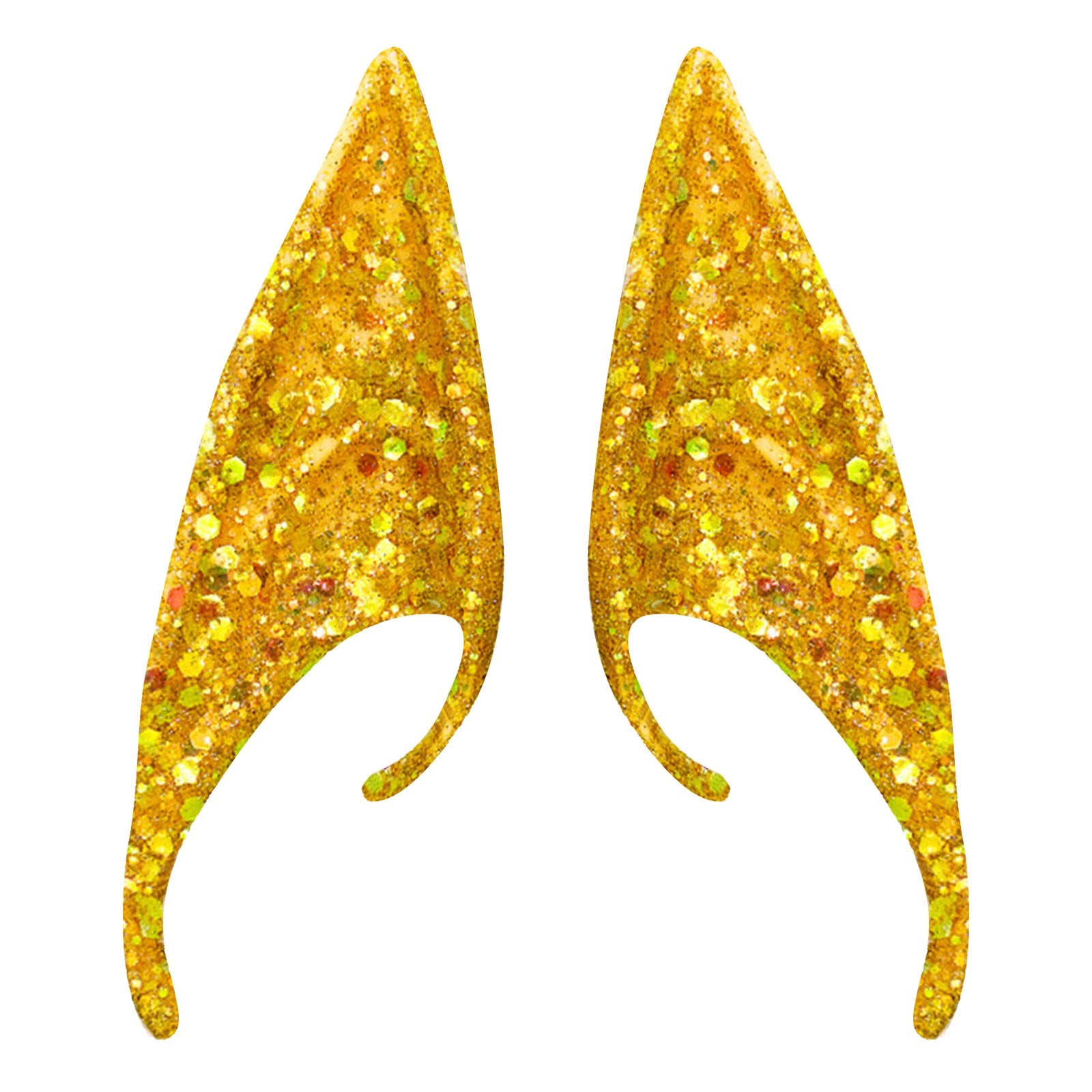 Birdeem Halloween Party Lights, Halloween Ears Cosplay Props Party Ears City Pointed Ears（12Cm）