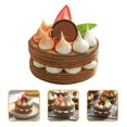 thumbnail image 3 of 2pcs Mini Fake Cakes Artificial Dessert Ornaments Fake Cake Wedding Photo Props, 3 of 5