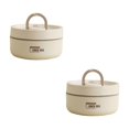 thumbnail image 1 of 2PC Bathtub Drain Stopper Portable Insulated Lunch Container Set Stackable Stainless Steel Food Container With Thermal Bag Upgrade Food Storage Container Boxes For School Work Picnic Travel, 1 of 9