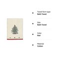 thumbnail image 2 of Avanti Linens - Serviette de Bain, Décoration de Salle de Bain de Vacances (Spot Collection Arbre de Noël Rouge), 2 of 2