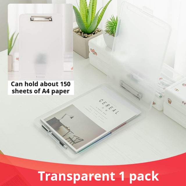EGNMCR Rentrée Scolaire, Cadeau pour Enfants Boîte de Fichiers A4 Rangement de Fichiers Boîte de Fichiers Boîte de Fichiers Multifonctionnelle Dossier en Plastique Transparent Rangement Bloc-Notes Boîtes de Fichiers