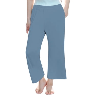 FAIWAD Pantalon de Yoga pour Filles Enfants Filles à Taille Élastique Jambes Larges Joggers Athlétiques de Course Légers Pantalon Pleine Longueur