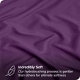thumbnail image 2 of Bare Home Fitted Sheet - 22" Extra Deep Pocket - Premium 1800 Collection - Twin XL, Plum, 2 of 7