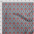 thumbnail image 4 of oneOone Viscose Chiffon Teal Blue Fabric Asian Ikat Sewing Craft Projects Fabric Prints By Yard 42 Inch Wide, 4 of 4