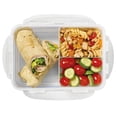 thumbnail image 2 of Starfrit LocknLock Plastic Divided Lunch Container - Removable Divider - 54oz/1.6L - Airtight & Leakproof - 4-Sided Locking Lid, 2 of 10