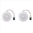 thumbnail image 1 of 2X 8MB Boîtier de Module Son USB Peut Enregistrer Haut-Parleur Rechargeable avec Fonction de Lecture Audio MP3 Version Clavier, 2 x Boîtier de Module Son USB, Blanc, 1 of 9