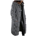 thumbnail image 1 of Heliisoer Cardigan à Capuche pour Femmes, Chandail Grande Taille avec Poche, à Simple Boutonnage, Manches Longues, 1 of 5