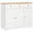 White, variant on HOMCOM Coffee Bar Cabine, Kitchen Cabinet with Drawers, Black