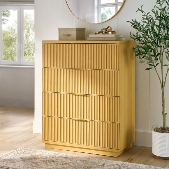 Better Homes & Gardens Cannelé Lillian Commode à 4 tiroirs